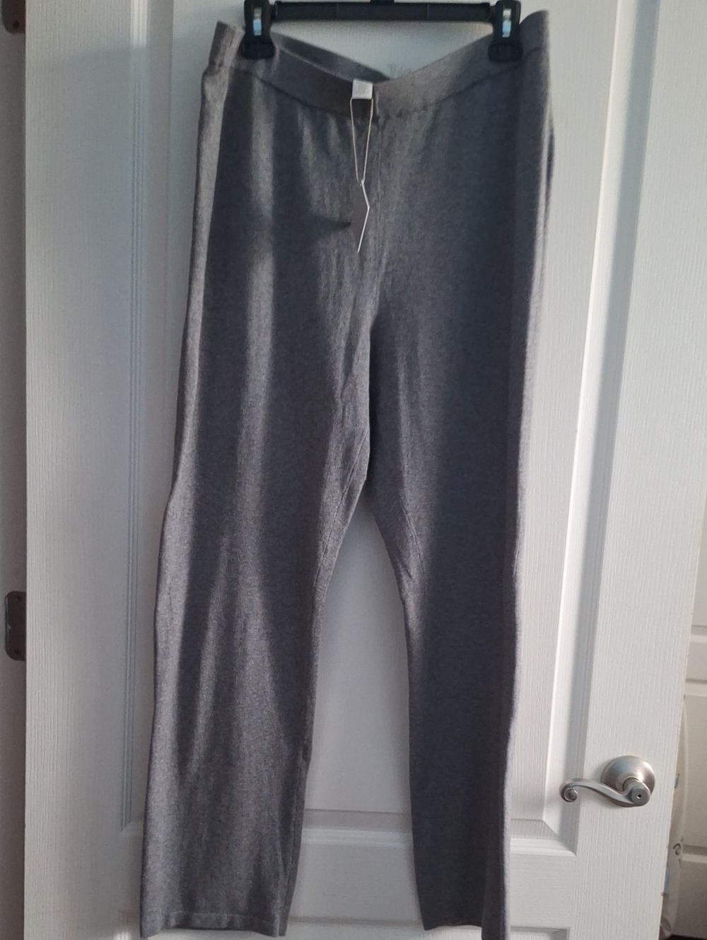 ZENERGY by CHICOS Women's Grey Knit Lounge Pants